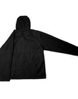 The Stacked Jacket Black - weatherproof shell jacket with hood, ideal for snowboarding and versatile for streetwear.