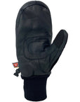 Black Photo Incentive Mitt for snowboarding with full leather construction, Primaloft Gold Insulation, and Hipora 10K Waterproof Inserts